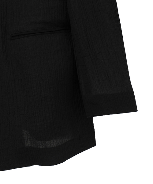 ジャケット ノーカラージャケット No collar Jacket メンズの画像