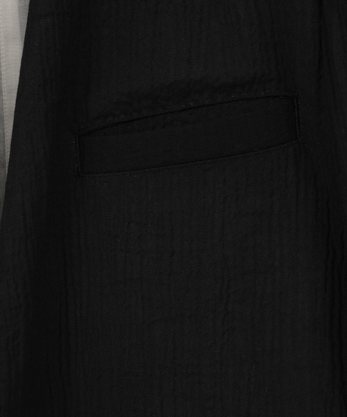ジャケット ノーカラージャケット No collar Jacket メンズの画像