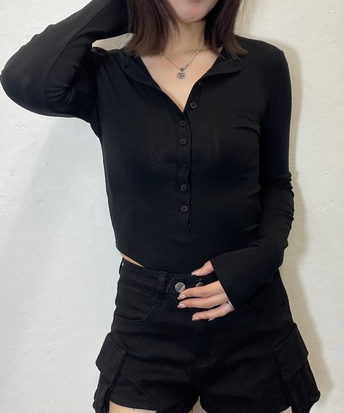 Roger&Raw（ロジャーアンドロウ） ヘンリーネック tシャツ ヘンリー