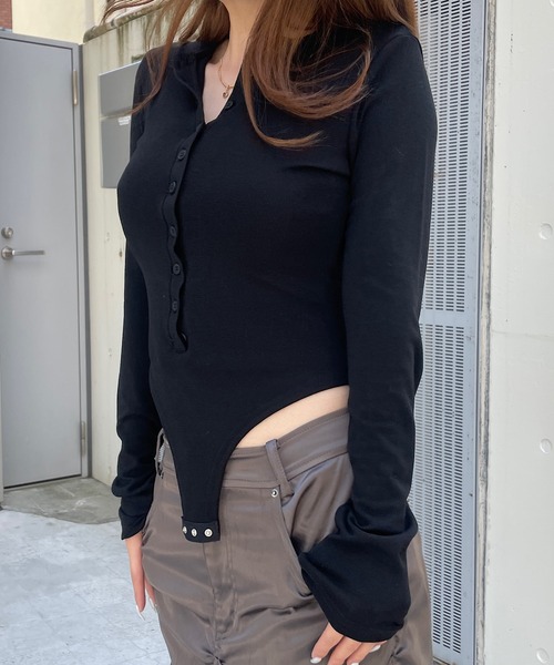Roger&Raw（ロジャーアンドロウ） ヘンリーネック tシャツ ヘンリー