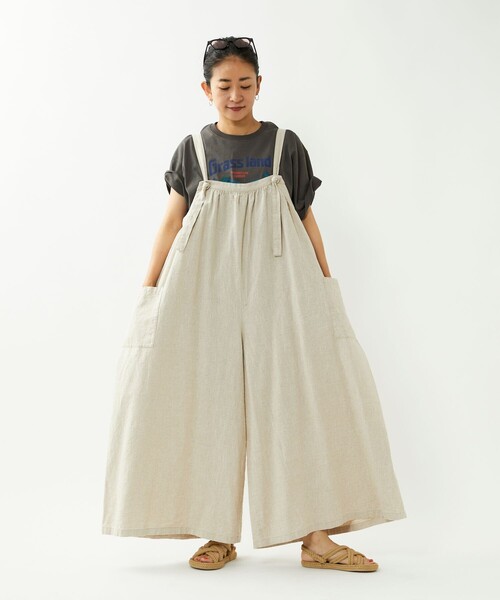 「Freada」 オーバーオール ONE SIZE ダークブラウン レディース_画像2