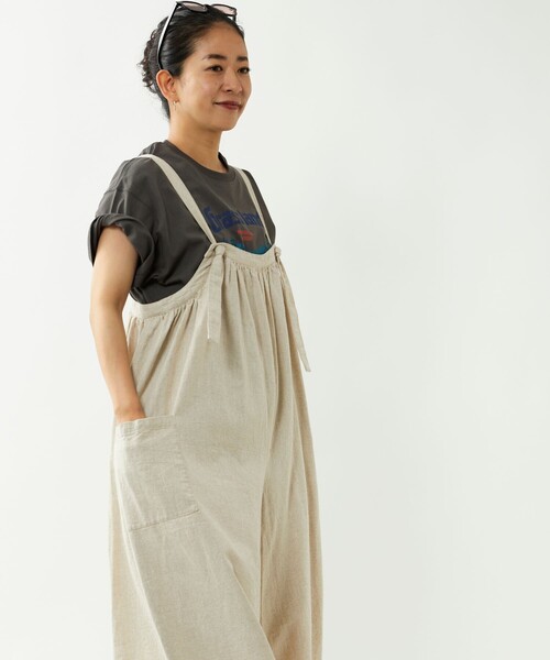 「Freada」 オーバーオール ONE SIZE ダークブラウン レディース_画像9