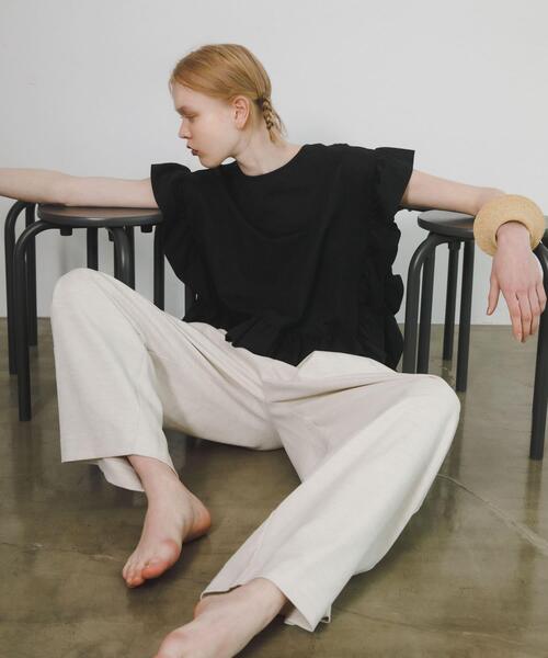 tシャツ frill tee レディースの画像