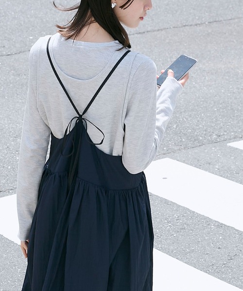 「forksy.」 キャミソールワンピース FREE ネイビー レディース_画像6