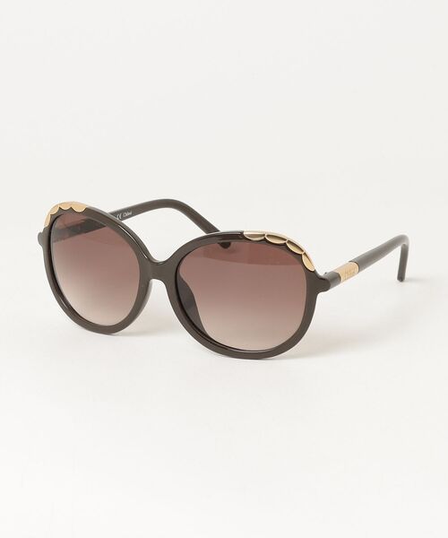 Chloé サングラス ブラックフレーム ブラウンレンズ Chloe（クロエ） バタフライ サングラス - ブラウン レディース