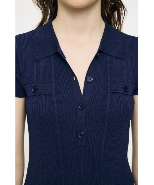 MOUSSY（マウジー） ワンピース CABLE POLO KNIT ドレス : ZOZOTOWN