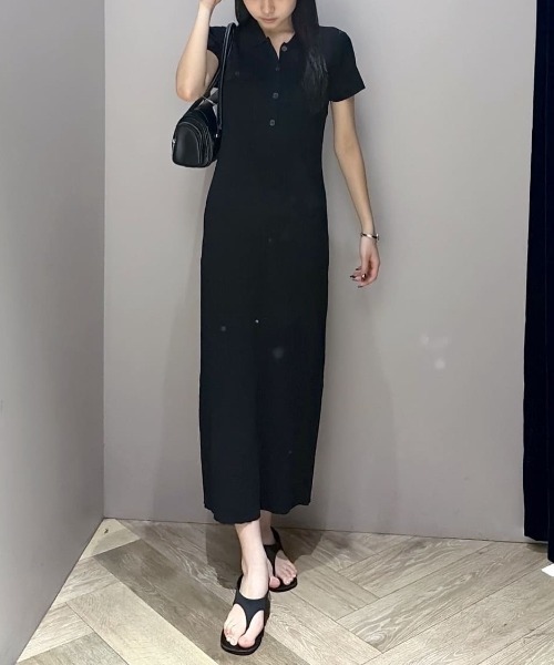 MOUSSY（マウジー） ワンピース CABLE POLO KNIT ドレス : ZOZOTOWN
