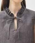 リネンシャツ ブラウス シャツ コットンリネン...の詳細画像5