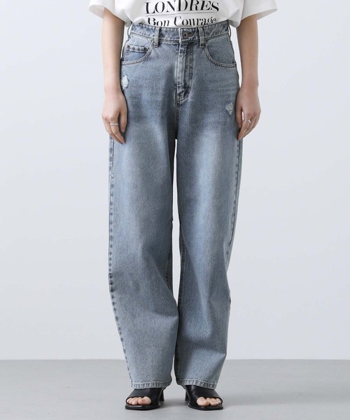 「Gready Brilliant」 「AuieF」デニムパンツ 36 ブルー レディース_画像2