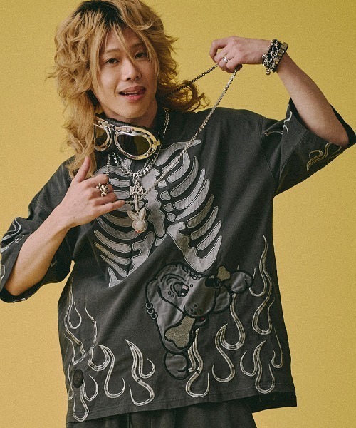 GALFY（ガルフィー） tシャツ A'GEM/9 × .kom 「GALFY/ガルフィー」骨