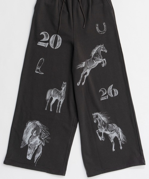 「MAISON SPECIAL」 スウェットパンツ 38 チャコールグレー レディース_画像5