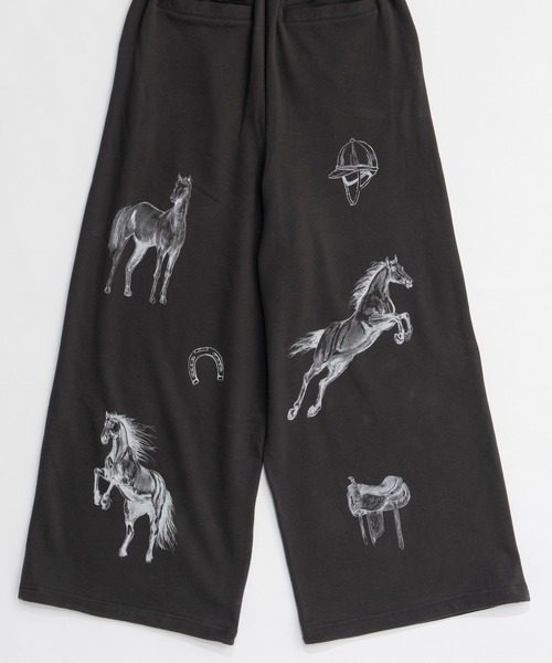 「MAISON SPECIAL」 スウェットパンツ 38 チャコールグレー レディース_画像8