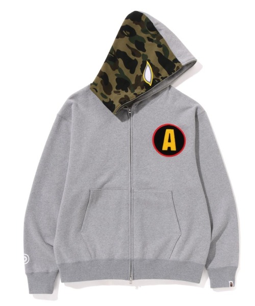 ‪*‬様 A BATHING APE ジップアップパーカー グレー M A BATHING APE（アベイシングエイプ） ジップアップパーカー MEDIUM