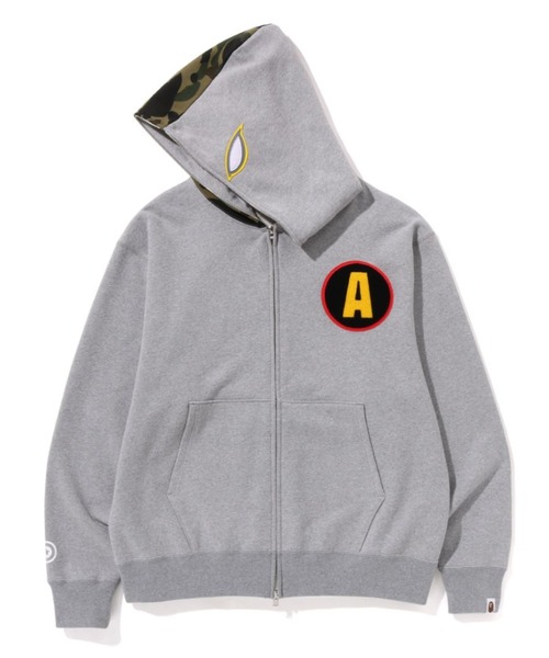 ‪*‬様 A BATHING APE ジップアップパーカー グレー M A BATHING APE（アベイシングエイプ） ジップアップパーカー MEDIUM