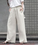 ワイドパンツ パンツ イージーワイド ペインタ...の詳細画像1