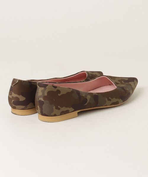 「Bisue Ballerinas」 フラットパンプス 37 グリーン レディース_画像2
