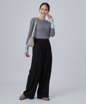 ワイドパンツ パンツ 「洗濯後しわになりにくい...の詳細画像2