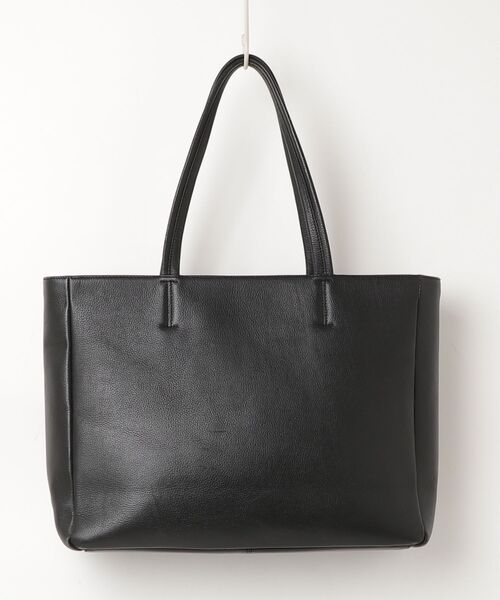 【美品】シップス トートバッグ シボ革 レザー A4 ブラック 大容量 肩掛け SHIPS（シップス） トートバッグ ONE SIZE ブラック メンズ : ZOZOTOWN