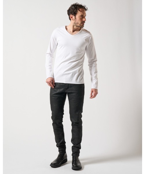 wjk tシャツ cut-off V-neck L/S メンズ : ZOZOTOWN Yahoo!店 - 通販 