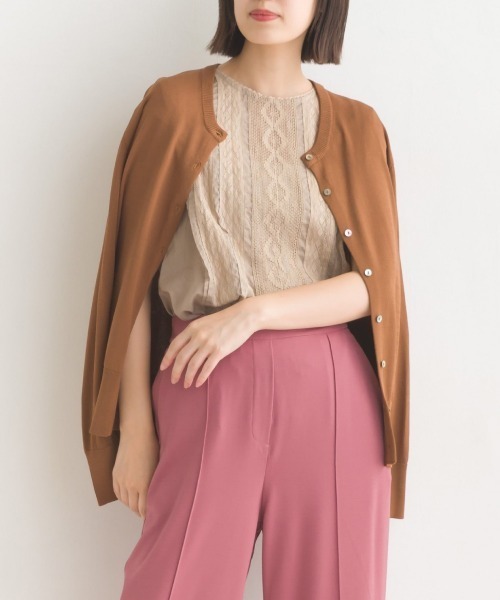 レーヨンナイロンカーディガン レーヨンナイロンカーディガン | NATURAL BEAUTY BASIC