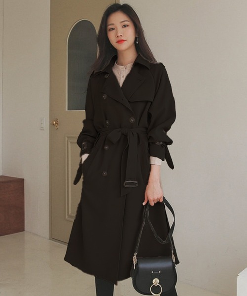 美品♡ d.i.a ダイヤ ピーコート トレンチコート BEIGE，(ベイジ)のIBERIS / オーバーサイズトレンチコート通販