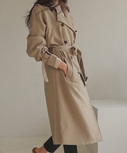 DAY CLOSET トレンチコート コート 「裏地付き/ベルト付き」袖