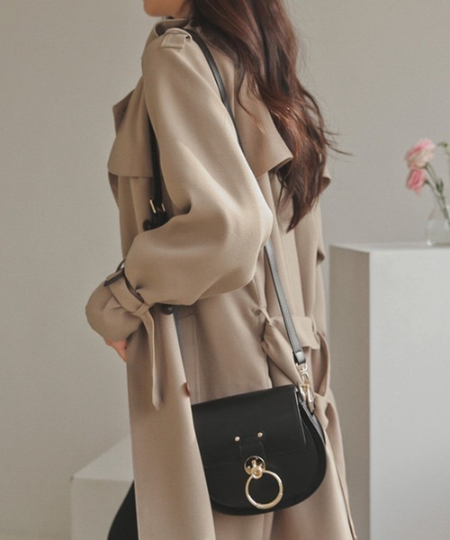 DAY CLOSET トレンチコート コート 「裏地付き/ベルト付き」袖