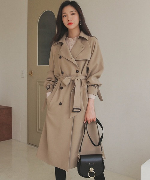 madameH CLOSET トレンチコート　MH50 サイズ36 ベージュ DAY CLOSET トレンチコート コート レディース ウエストマーク