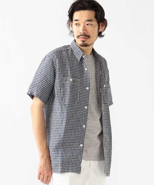 BEAMS+ シャツ BEAMS PLUS / リネン シャンブレー ショート