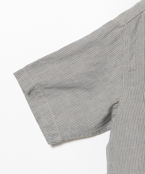BEAMS PLUS ポリエステルリネン シャブレーシャツ XL BEAMS+ シャツ BEAMS PLUS / リネン シャンブレー ショート