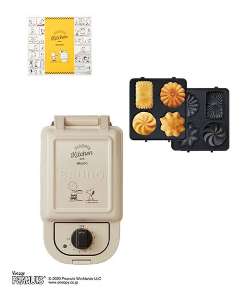 家電 PEANUTS ホットサンドメーカーシングル プレート BOXセット