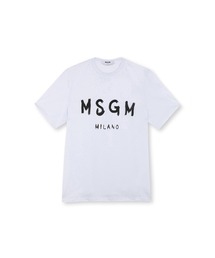 MSGM tシャツ 「Basic Color」MSGM ブラッシュロゴTシャツ