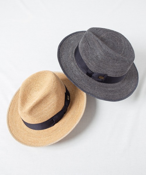 帽子 ハット ラフィアこま編み　BF / Raffia Fine Knit Hat メンズ | KNOX(革小物) | 03
