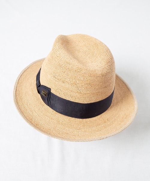 帽子 ハット ラフィアこま編み　BF / Raffia Fine Knit Hat メンズ | KNOX(革小物) | 13