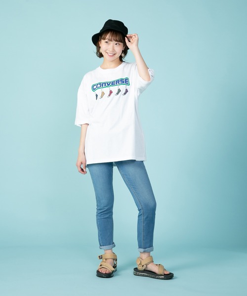 tシャツ コンバース  リボン PT S/S Tシャツ レディース 楽天市場】コンバース（Tシャツ・カットソー｜トップス