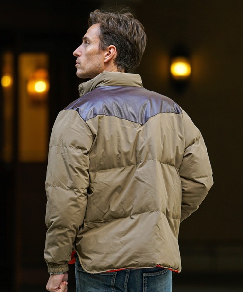 新品タグ付❤︎25SS PRIDE コットン リネン 切替 ブルゾン ジャケット joker（ジョーカー） ブルゾン アウター PUヨーク切り替え中綿ブルゾン