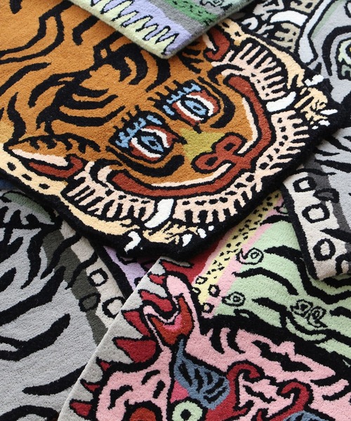 HIGHTIDE（ハイタイド） ラグ ラグマット Tibetan Tiger Rug H1-75