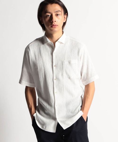 テンセルデニム×ジョーゼット半袖シャツ – flavor-shop.com