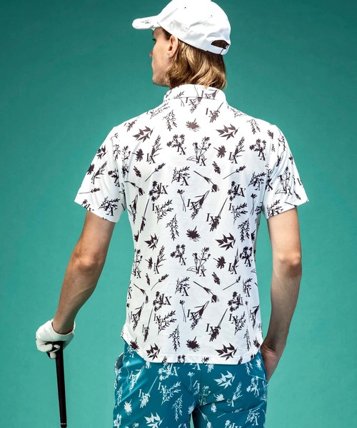 LUXEAKMPLUS 24SS ボタニカル 半袖 ポロシャツ GOLF ゴルフ LUXEAKMPLUS 24SS ボタニカル 半袖 ポロシャツ GOLF ゴルフ