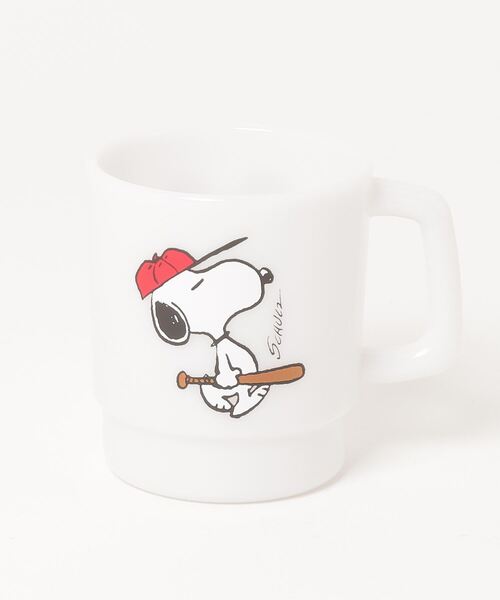 食器 メンズ 007  PEANUTS　PLASTIC MUG  /  ピーナッツ　プラスチックマグカップ｜zozo