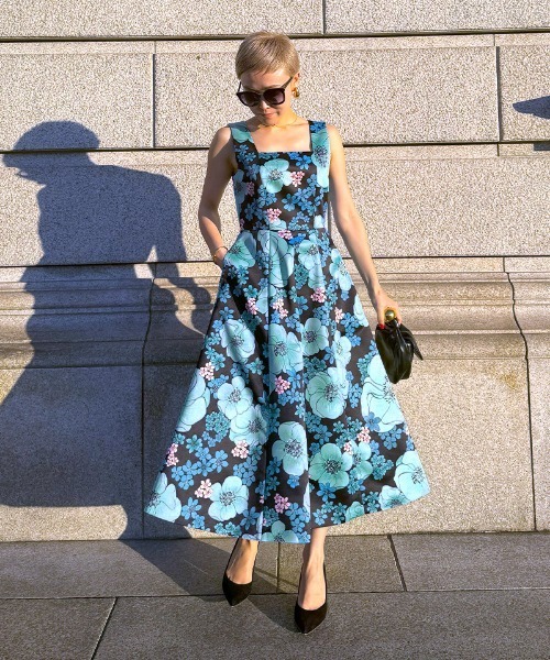 ワンピース JENNEラグジュアリーフラワーワンピース : ZOZOTOWN Yahoo