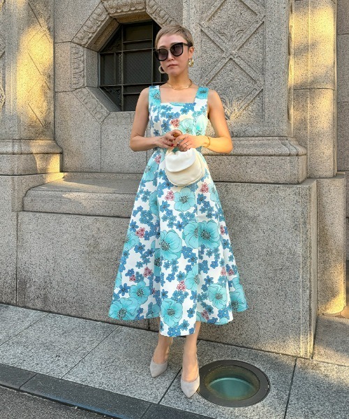 JENNE ジェンヌ　ラグジュアリーフラワーワンピース ワンピース JENNEラグジュアリーフラワーワンピース : ZOZOTOWN