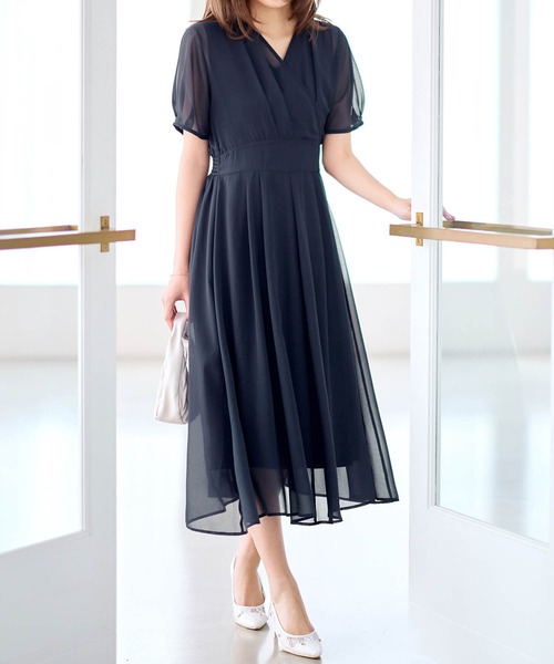 AOdaikanyama カシュクールワンピース alotta ワンピース インナー付カシュクールワンピース