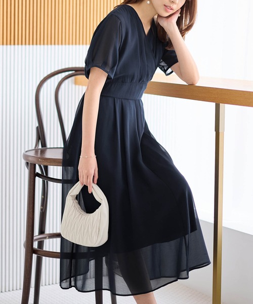 AOdaikanyama カシュクールワンピース alotta ワンピース インナー付カシュクールワンピース