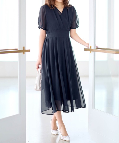 Kitta eva カシュクールワンピース alotta ワンピース インナー付カシュクールワンピース