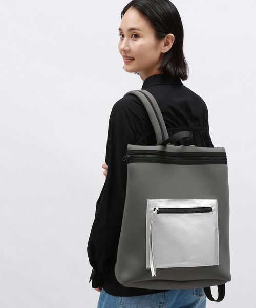 LAKOLE デイバック リュック ネオプレーンフェイクレザー