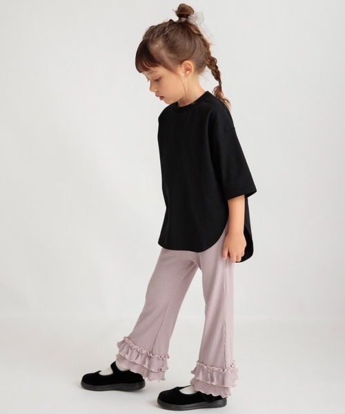 branshes（ブランシェス） パンツ 裾フリルリブパンツ キッズ 子供服