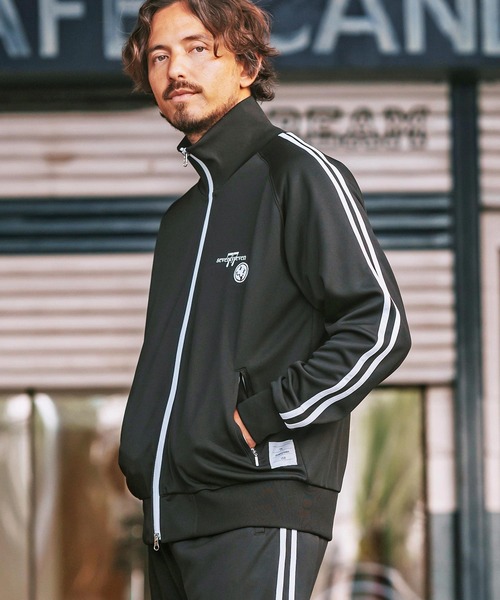 seventy seven ブルゾン アウター mj10145- W zip line jersey track