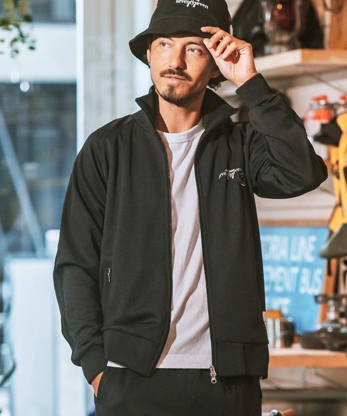 seventy seven ブルゾン アウター mj10145- W zip line jersey track