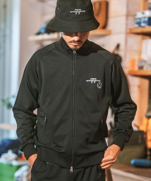 seventy seven ブルゾン アウター mj10145- W zip line jersey track